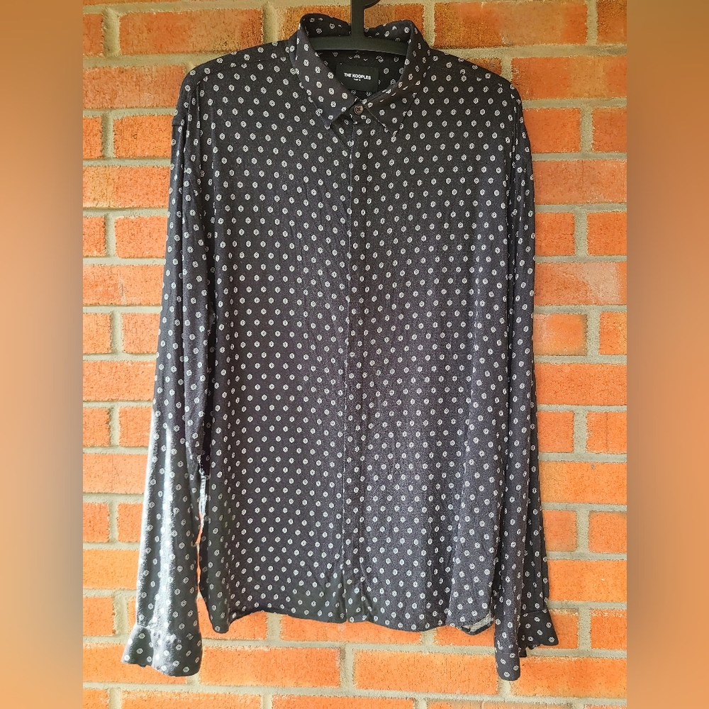 The Kooples black button up shirt size US L